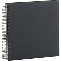 Black Photo Albums Rossler soho 230 x 230 mm handmade square photo album with 30 sheets in black