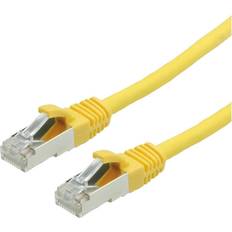 Value 21.99.1232 RJ45 Nätverk Anslutningskabel CAT 6 1.00 dubbelt skärmad, Halogenfri, Flamskyddsmedel