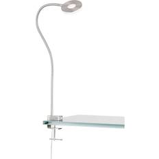 Silbrig Wandstrahler FISCHER & HONSEL LED-Klemmleuchte Jax Wandstrahler