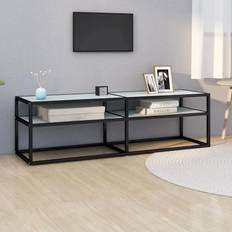 vidaXL Cabinet Tempered TV Bench