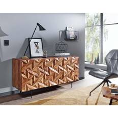 Wohnling 144x72x47 Sheesham Massivholz Sideboard