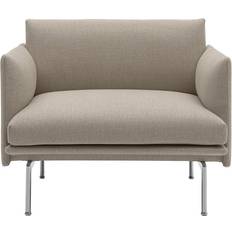 Muuto aluminium Muuto Outline Poleret Aluminium 240 Lænestol