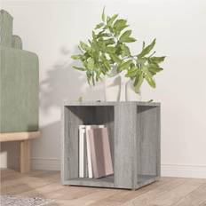 Gris Aparadores vidaXL Mesa Auxiliar Madera Contrachapada Gris Sonoma 33x33x34.5 cm Aparador