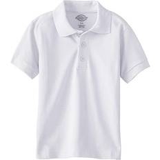 Dickies Big Boys' Short Sleeve Pique Polo Shirt - White