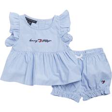 Tommy Hilfiger Girls Other Sets Tommy Hilfiger Baby Girls 2 Pieces Short Set - Blue Yonder/Bright White