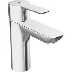 Wash basin taps Hansa ligna Wash Basin Single Lever Mixer Tap Without Drain Fitting Chrome Chrome