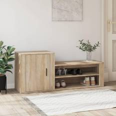 vidaXL Kenkäkaappi Sonoma-Tammi 130 x 35 x 54 cm