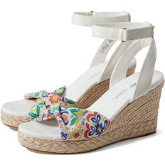 White Espadrilles Toms Damen Marisela Keilsandale, White Mediterranean Tiles