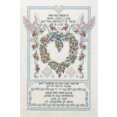 Janlynn/platinum counted cross stitch kit 12"x17"-wedding doves 14 count