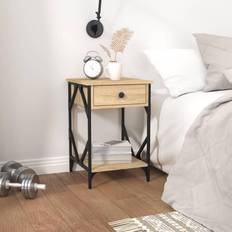 vidaXL Cabinet Sonoma Oak 40 x 42 x 60 cm Bedside Table