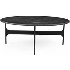 Wendelbo Floema Ø85 Black Nero Marquina Marble Coffee Table