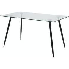 AC Design Furniture Wilma with Glass Top Dining Table