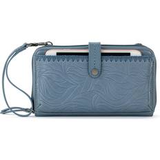 The Sak Iris Smartphone Crossbody Purse Cellphone Bag Wallet - Maritime Wave Embossed