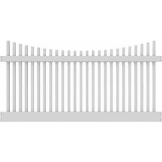 White Trellises Barrette Outdoor Living Yukon Scallop Fence