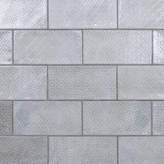 Wall Floor Tiles Merola Tile Camden Decor Grey 4" 8" Ceramic Wall Tile