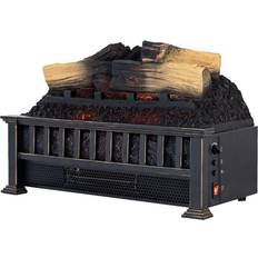 Black Gas Fires Country Living 20 inch Electric Log Set 1 000 Sq Ft Heater Faux Logs Insert with Infrared Flames