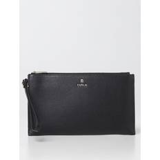 Furla Taschen Furla Envelope Xl Nero Black Textured Leather Woman