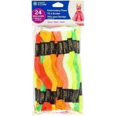 Coats & Clark 6-Strand Embroidery Floss Pack 24/Pkg-Neons -C11V2409