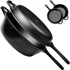 Cast iron pot set Cuisinel 3 qt. Pre-Seasoned Cookware Set