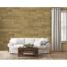 Wall Panels Bella Peel and Stick Solid Wood Wall Paneling Assorted Length 5-inch Width 19 sq ft