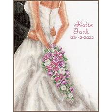 Vervaco wedding couple cross stitch kit vorgezeichnet stick picture