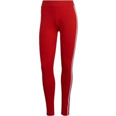 Adidas Red Tights Adidas Women Adicolor Classics 3-Stripes Leggings - Better Scarlet