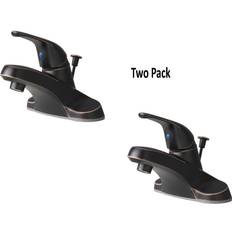 Nickel Taps 2040TB Single Handle Centerset Lavatory Faucet Brown, Bronze, Nickel