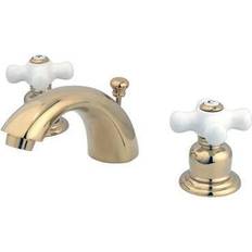 Double Handles Basin Faucets Kingston Brass KB952PX Victorian