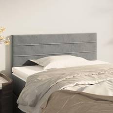vidaXL Grigio Chiaro 90x5x78/88 cm In Velluto Testiera