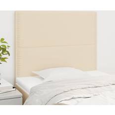 vidaXL 2 stk. stof cremefarvet Sengegavl 100cm