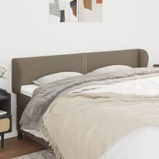 vidaXL with Ears Taupe Taupe Headboard