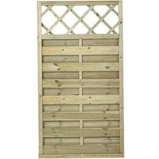 Plus Screenings Plus Geimpregneerd Houten Tuinscherm Met Trellis 90 x 165 cm 90x165cm