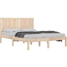 Letti e Materassi vidaXL Giroletto In Legno Massello Di Pino 160x200 cm - Marrone