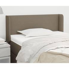 vidaXL Med Kanter Taupe 93 x 16 x 78/88 cm Sänggavel