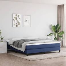 180cm Matelas à Ressorts vidaXL de Lit Rembourré Lit Double Adulte Meuble de Chambre Coucher Intérieur Bleu 160x200x20 cm Matelas à Ressorts