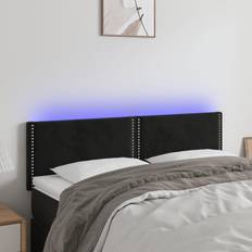vidaXL LED sammet Sänggavel