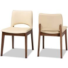 Beige Kitchen Chairs Baxton Studio 2pc Kitchen Chair