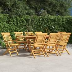 Wood Patio Chairs vidaXL Folding Garden Chairs