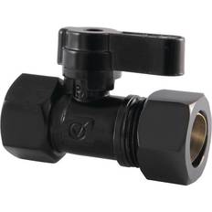 Plumbing Kingston Brass Comp Straight Valve Matte Black