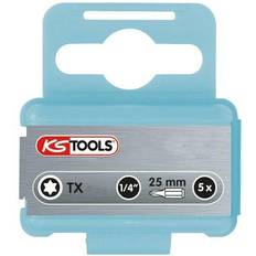 Tilbehør til elværktøj KS Tools Torx T20 T20 Rustfrit Stål V2A 5 Stk