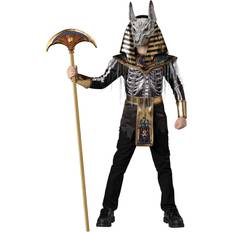 Fun World Anubis Skeleton Warrior Boy's Costume Black/Brown/White