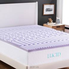 The purple mattress topper Lucid 2 Inch Topper Foam Topper Zone Lavender Infusion Polyether Mattress