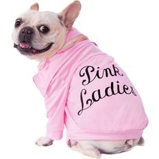 Pink ladies jacket Grease Pink Ladies Jacket Pet Dog Costume Black/Pink