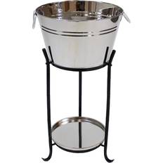 Beige Bar Equipment Sunnydaze Drink with Stand Ice Bucket