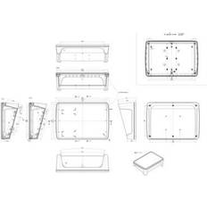 Bopla BoPad BOP 10.1 P-9005-SET Contenitore da banco 285 x 198 x 92.90 ABS Nero (RAL 9005) 1 pz
