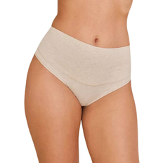 Spanx Cotton Comfort Thong - Heather Oatmeal