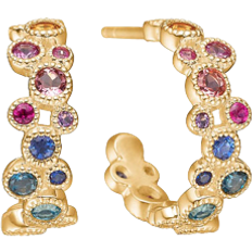 Mads Z Luxury Rainbow Earrings - Gold/Multicolour