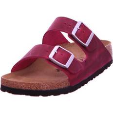 Birkenstock Arizona Festival Fuchsia Natural Oiled Leather Two Bar Mul