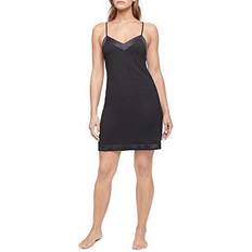 Calvin Klein Women Nightgowns Calvin Klein Women's Modal Satin Lounge and Sleep Chemise - Black