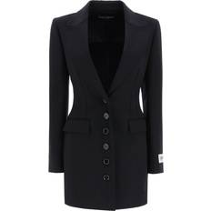 Dolce & Gabbana Oberbekleidung Dolce & Gabbana Single Breasted Technical Jersey Turlington Jacket - Black